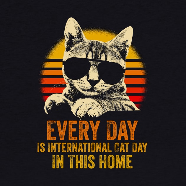 Every Day Is International Cat Day In This Home by AnKa Art